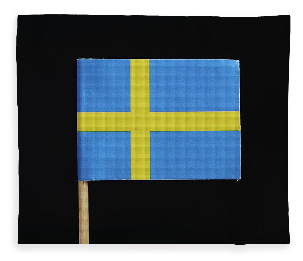 Kingdom Of Sweden Fleece Blanket featuring the photograph Flag of Sweden by Vaclav Sonnek