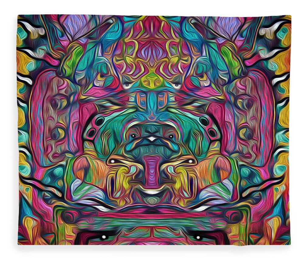 Visionary Fleece Blanket featuring the digital art A Power Greater by Jeff Malderez