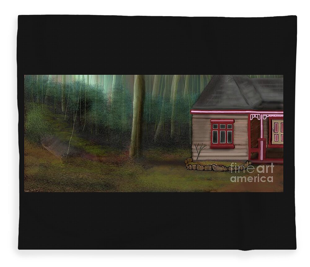 Home Fleece Blanket featuring the digital art A Sweet Home  by Julie Grimshaw