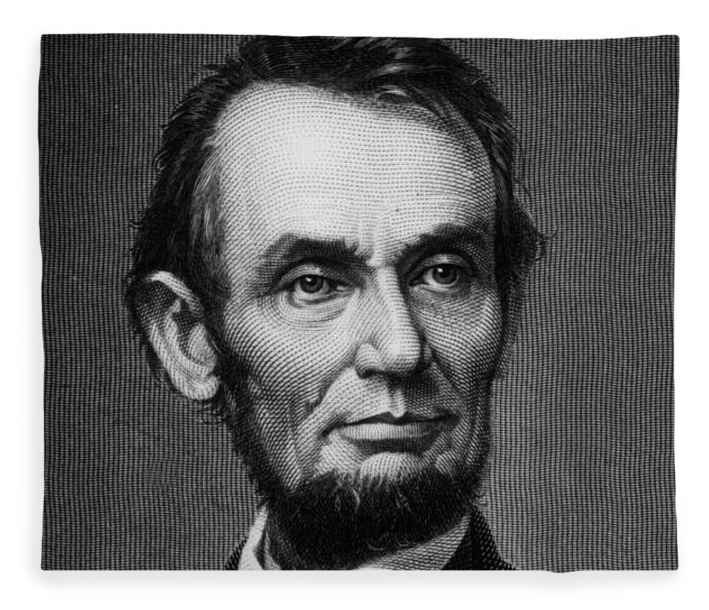 Abe Fleece Blanket featuring the photograph Abe Lincoln by Action