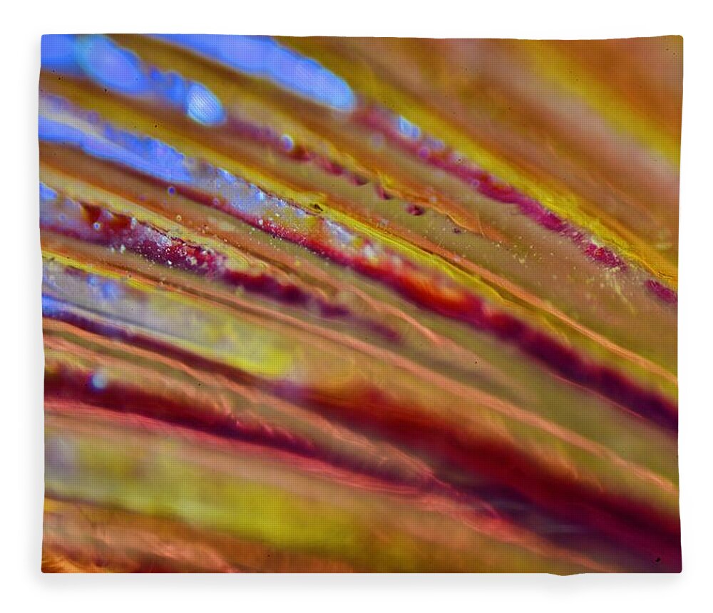 Abstract Fleece Blanket featuring the photograph Abstract 6 by Neil R Finlay