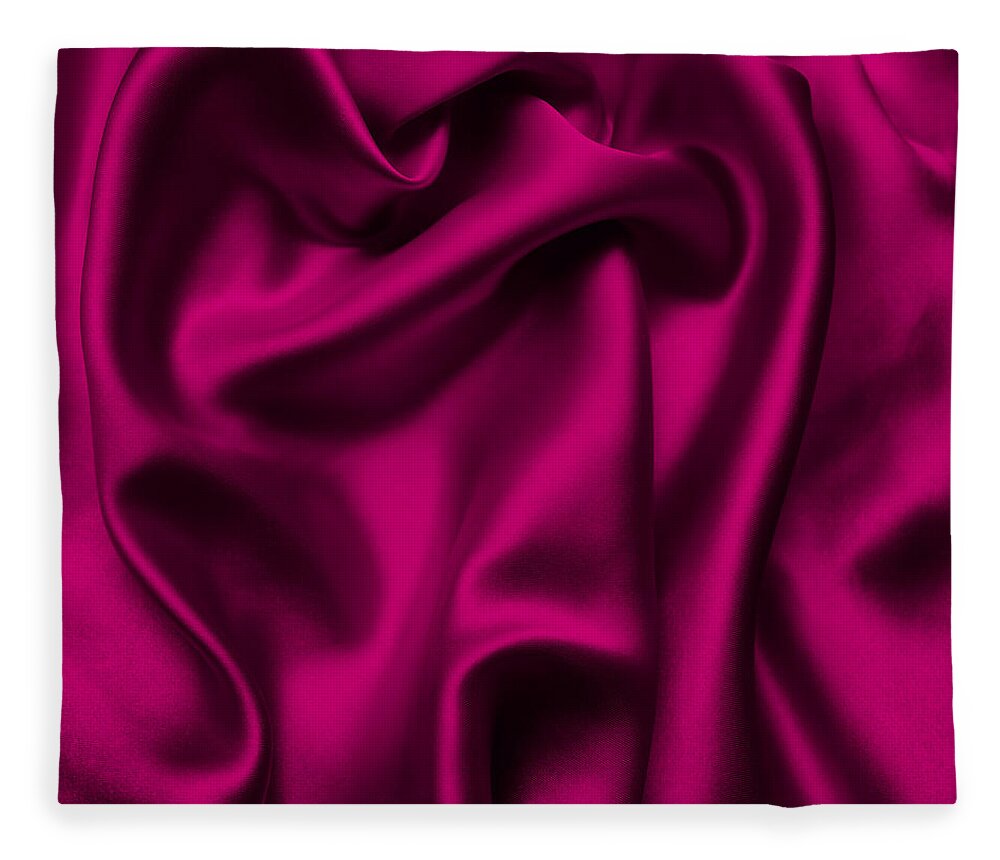 abstract background luxury cloth or liquid wave or wavy folds of grunge silk  texture satin velvet material or luxurious Christmas background or elegant  wallpaper design, background Fleece Blanket by Julien - Fine