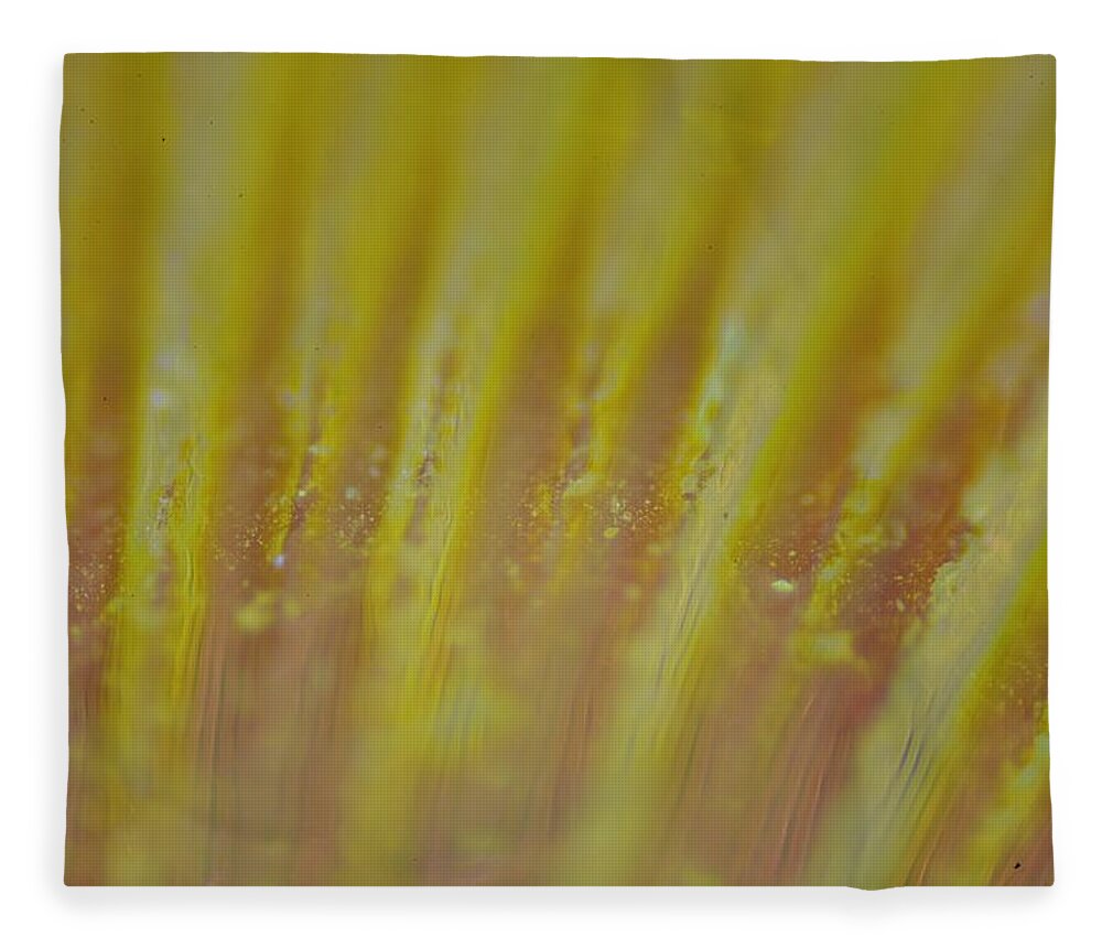 Abstract Fleece Blanket featuring the photograph Abstract Yellow by Neil R Finlay