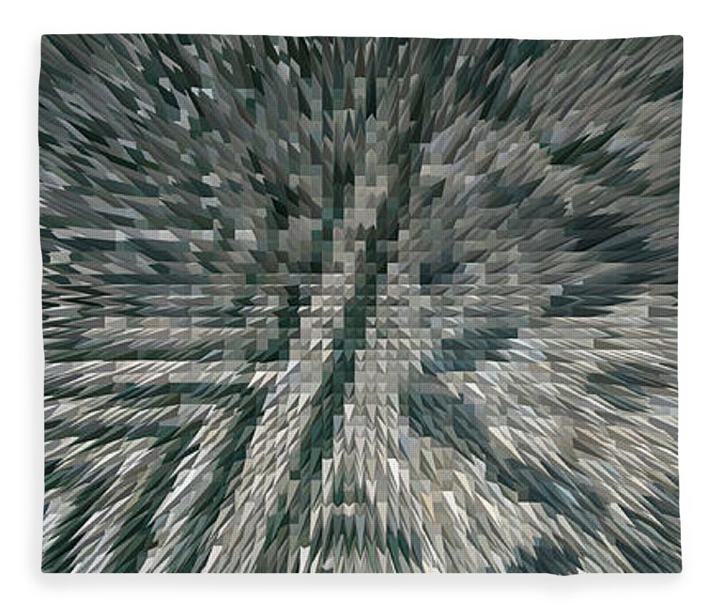 Three Dimensional Effects Fleece Blanket featuring the photograph Across Time by Edward Shmunes