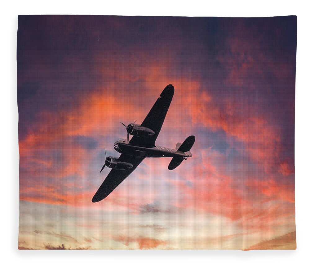 Eastbourne International Airshow Fleece Blanket featuring the photograph Aircraft 2nd World War by Andrew Lalchan