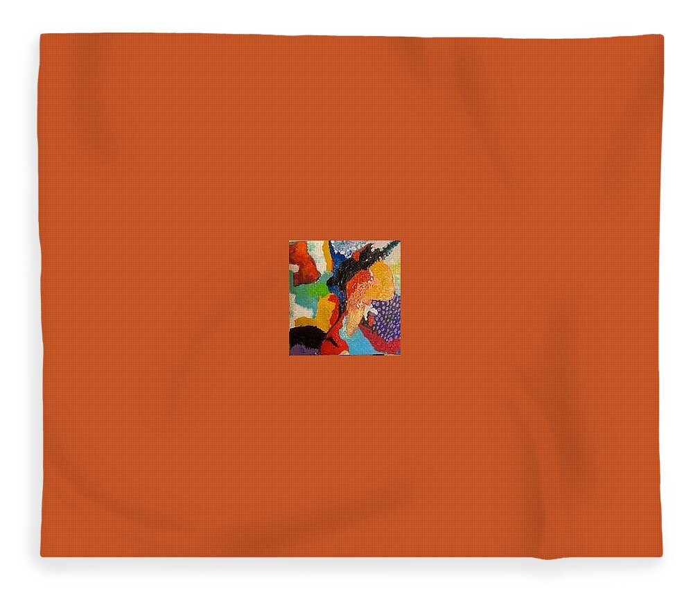 Flight Fleece Blanket featuring the painting Albrotrossi by Cheery Stewart Josephs