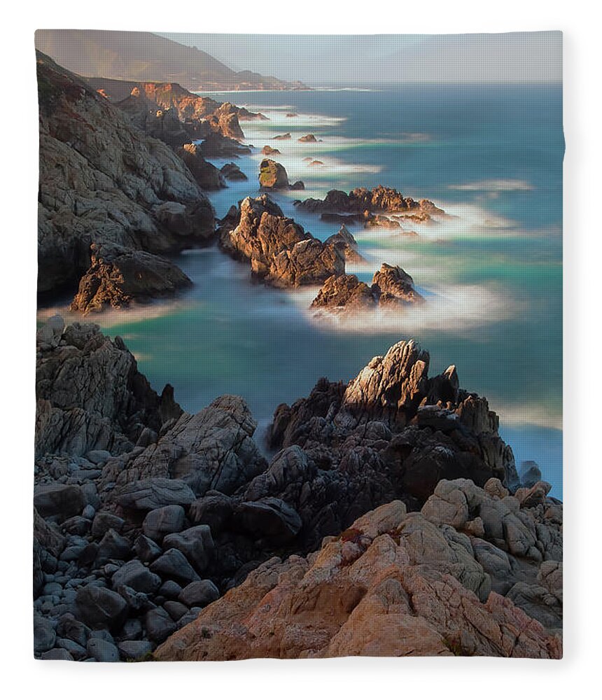 Landscape Fleece Blanket featuring the photograph Along The Coastline by Jonathan Nguyen
