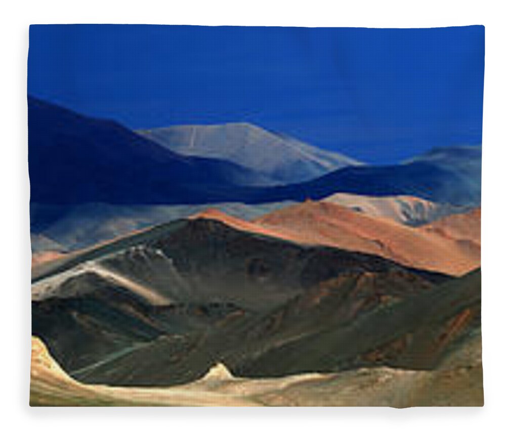 Altai Mountain Fleece Blanket featuring the photograph Altai Mountain by Elbegzaya Lkhagvasuren