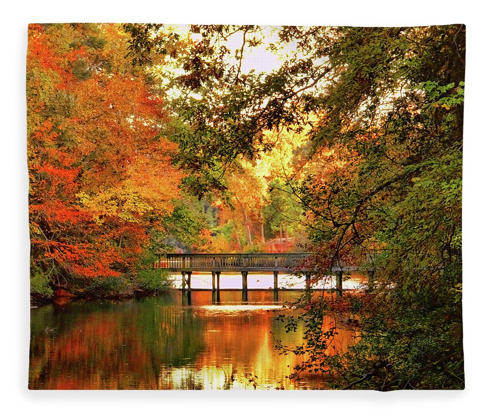 Autumn Fleece Blanket featuring the photograph Amazing Autumn Tapestry by Ola Allen