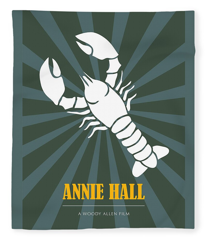 Movie Poster Fleece Blanket featuring the digital art Annie Hall - Alternative Movie Title by Movie Poster Boy