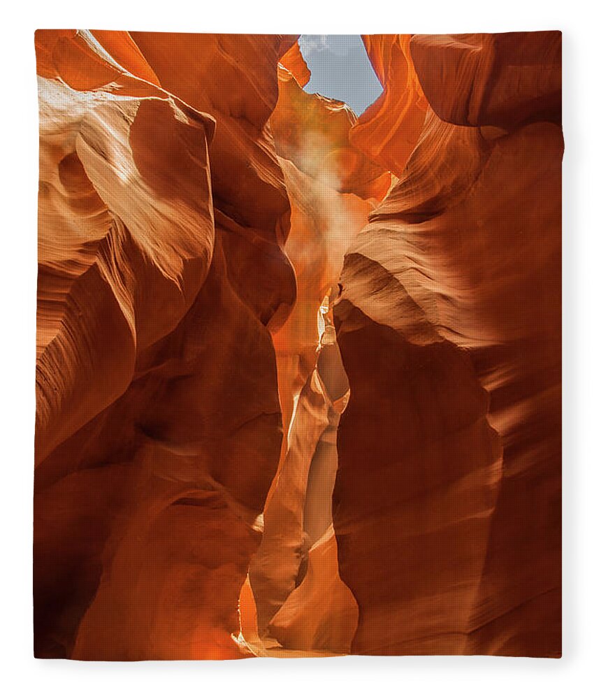 Antelope Canyon Fleece Blanket featuring the photograph Antelope Canyon by Rob Hemphill