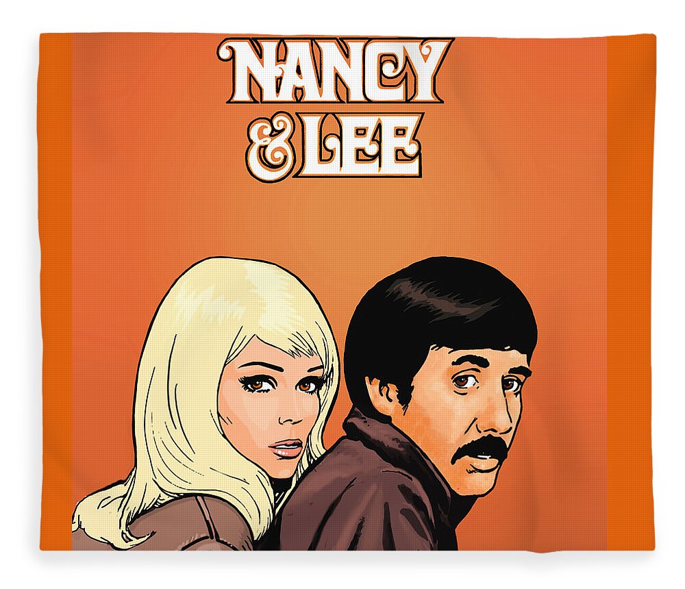 Nancy Sinatra and Lee Hazlewood Fleece Blanket by Dan Avenell - Pixels