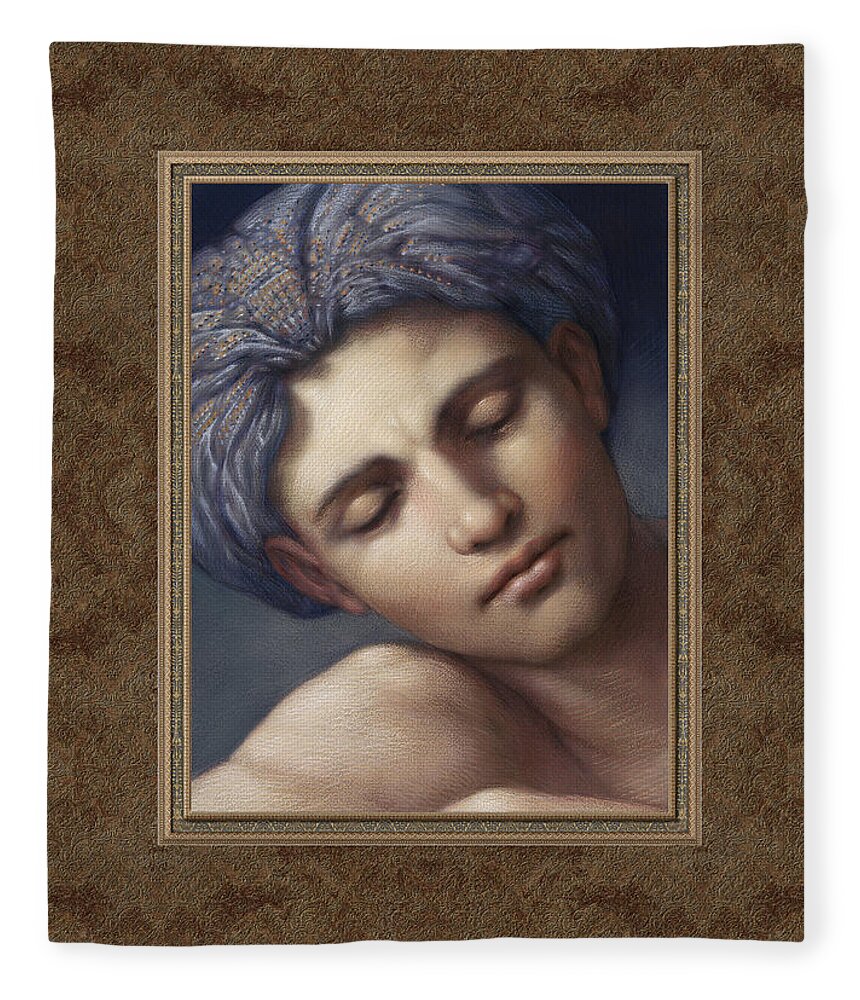 Somnus Fleece Blanket featuring the pastel Somnus by Kurt Wenner