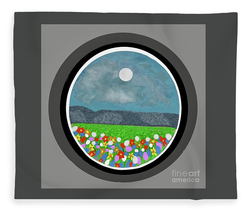 At The End Of The Day Fleece Blanket featuring the digital art At the end of the day by Elaine Rose Hayward