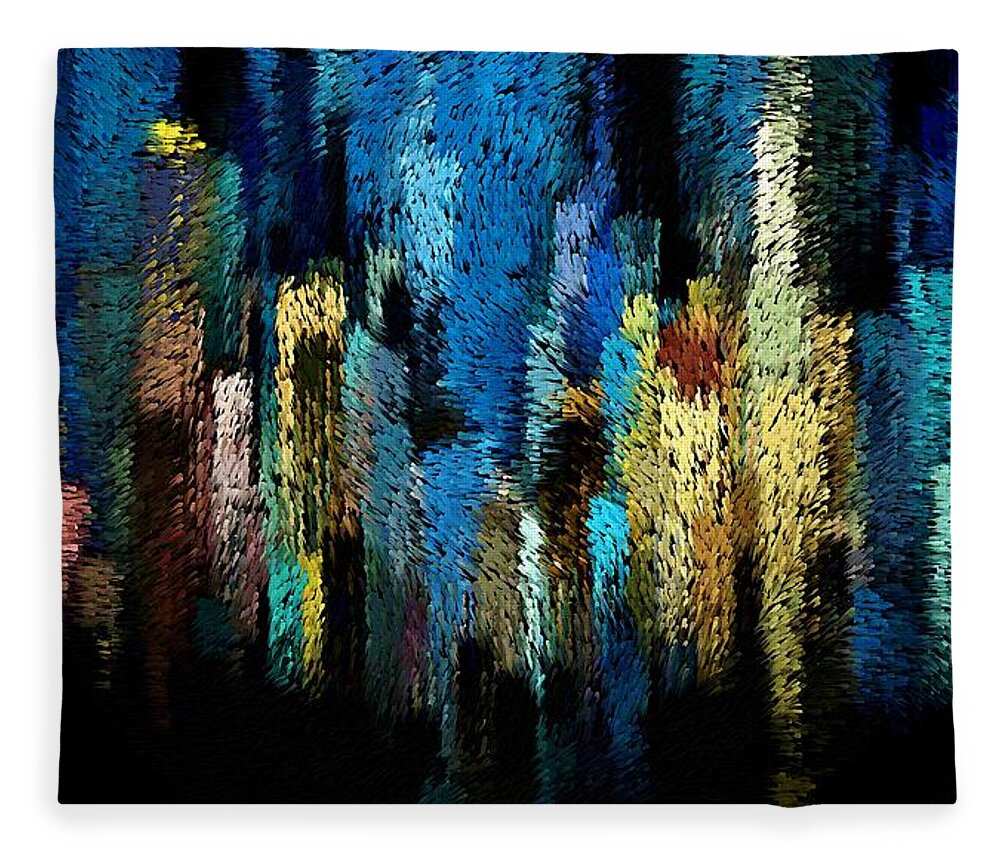 Atlantis Fleece Blanket featuring the digital art Atlantis by David Manlove