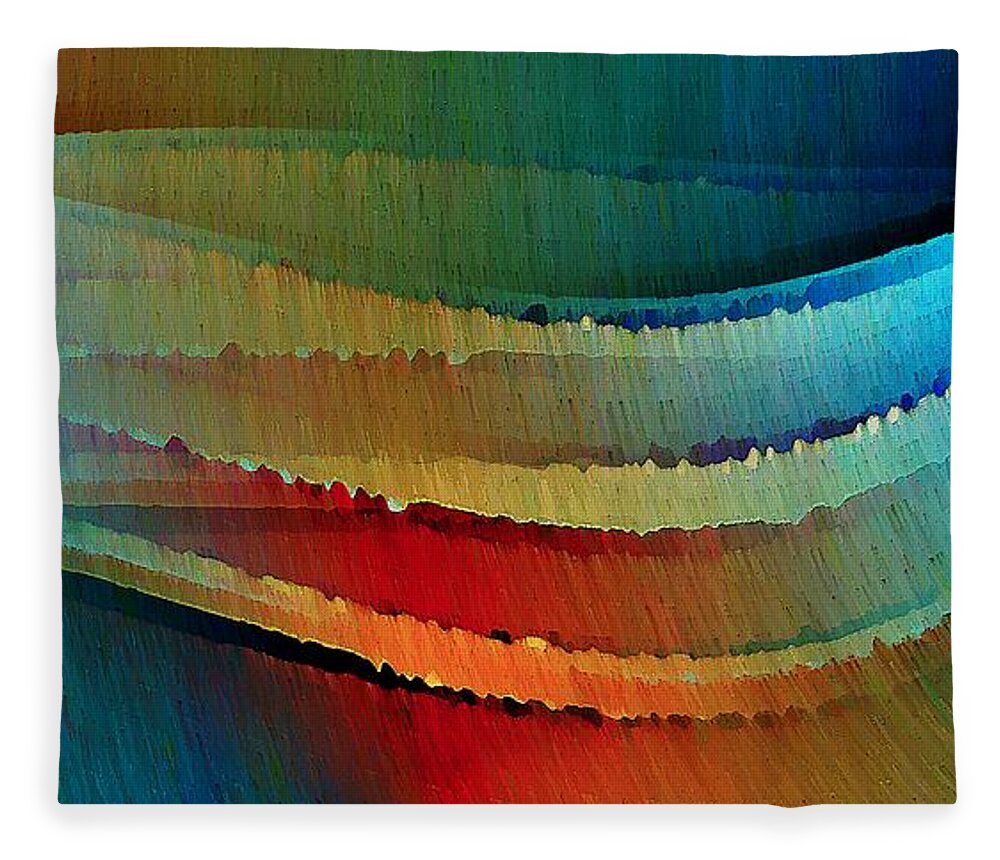 Aurora Fleece Blanket featuring the digital art Aurora by David Manlove