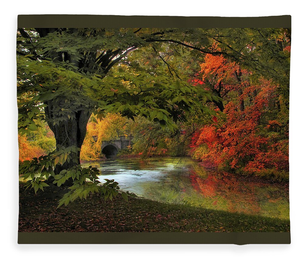 Autumn Fleece Blanket featuring the photograph Autumn Reverie by Jessica Jenney
