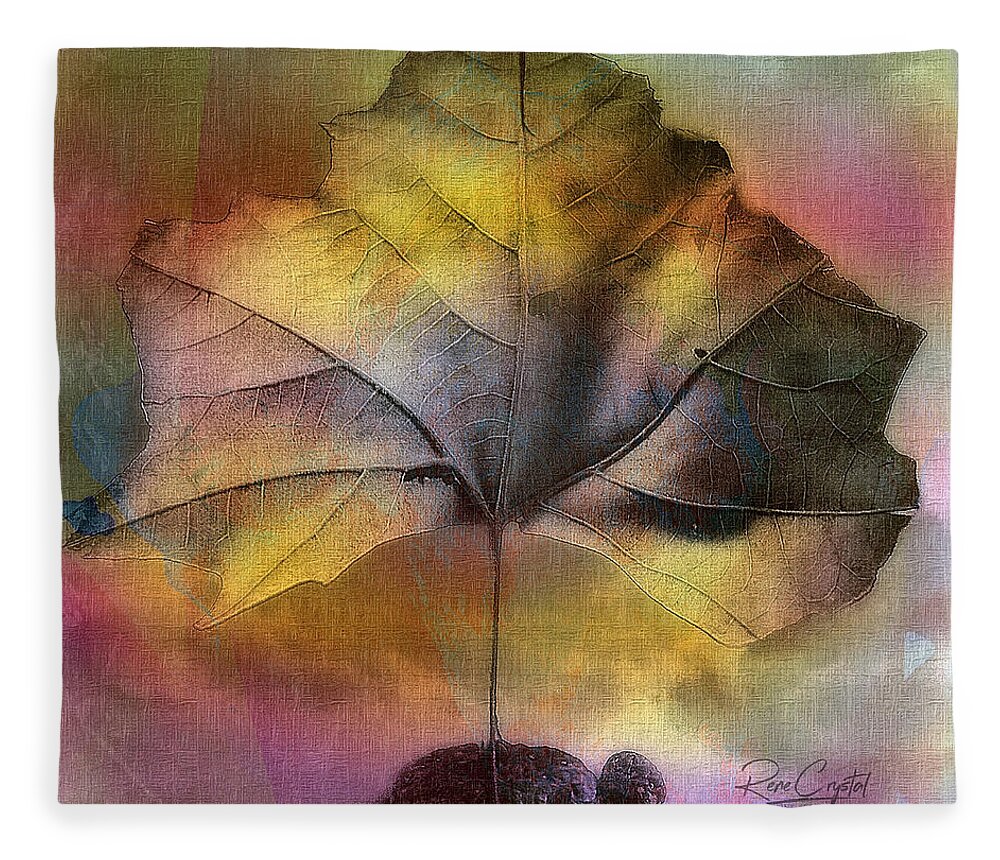 Autumn Fleece Blanket featuring the photograph Autumn's Glory by Rene Crystal
