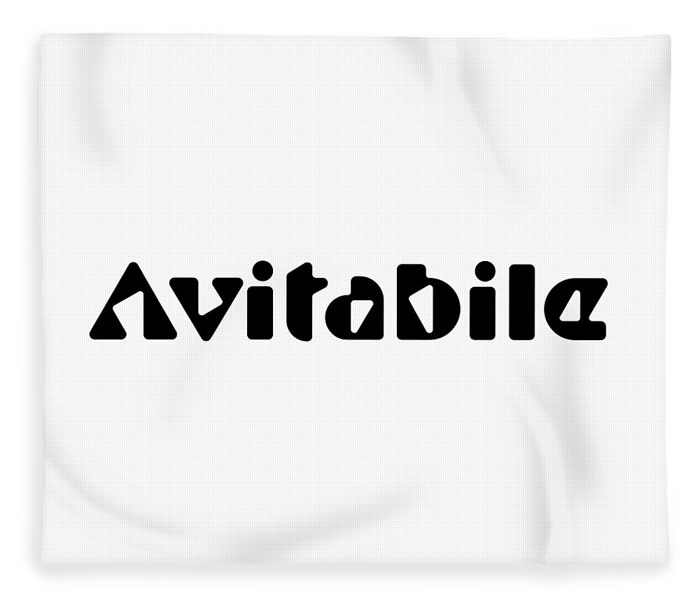Avitabile Fleece Blanket featuring the digital art Avitabile #Avitabile by TintoDesigns