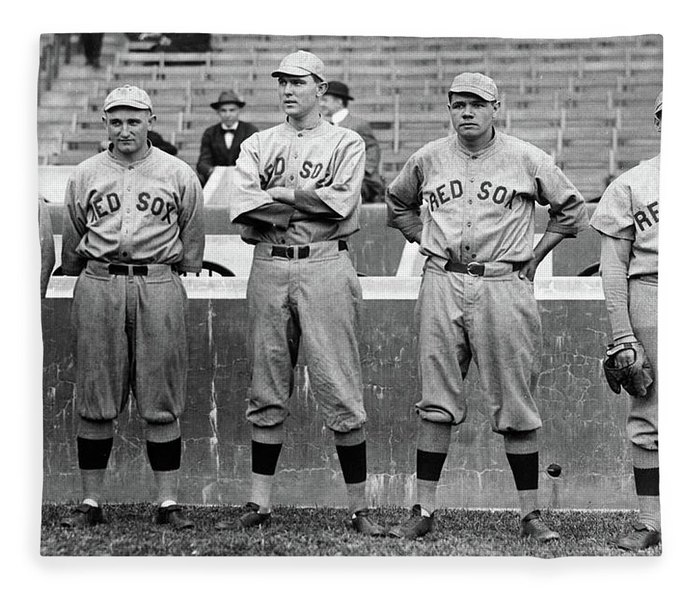 Babe Ruth and other Red Sox Pitchers, 1915 Fleece Blanket by American  School - Pixels