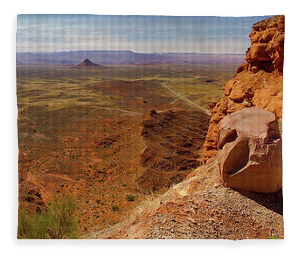 Desert Fleece Blanket featuring the photograph Back Roads Utah 7 by Mike McGlothlen