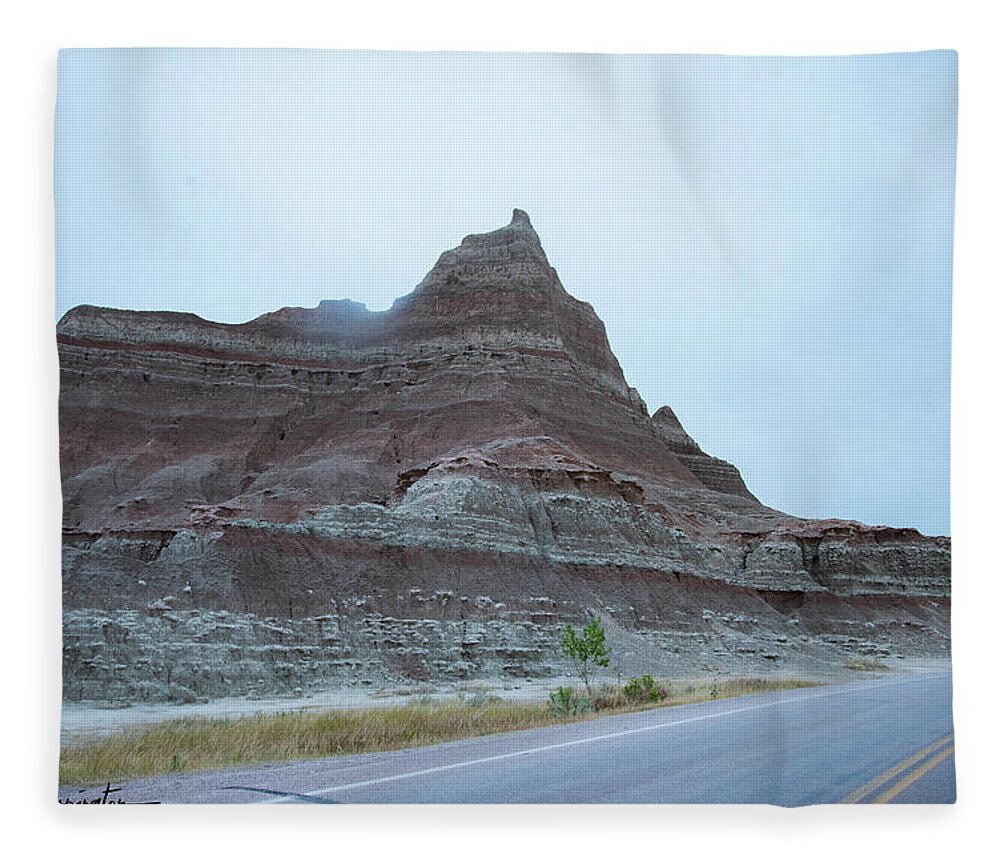  Fleece Blanket featuring the photograph Badlands 9 by Wendy Carrington
