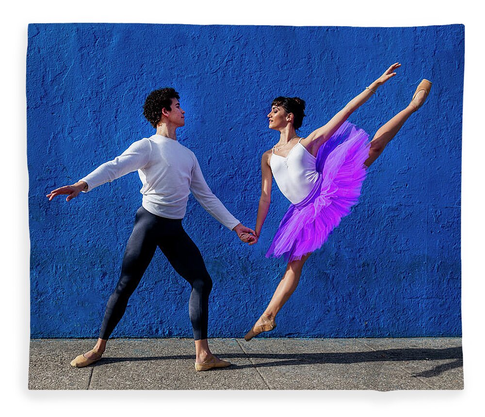 Ballet Fleece Blanket featuring the photograph Ballet in Havana by Kathryn McBride