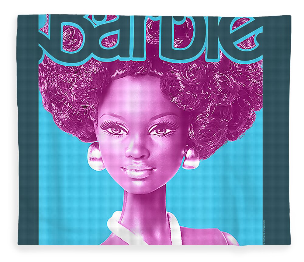 Barbie Afro Barbie Doll Fleece Blanket