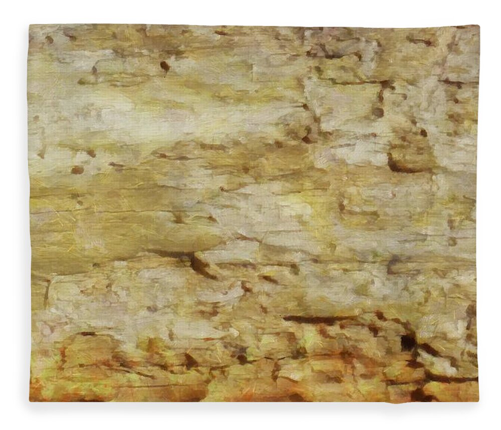Bark Fleece Blanket featuring the mixed media Bark Texture by Christopher Reed
