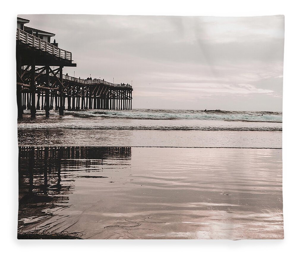 Surf Fleece Blanket featuring the photograph Beach Vibes 3 by Carmen Kern