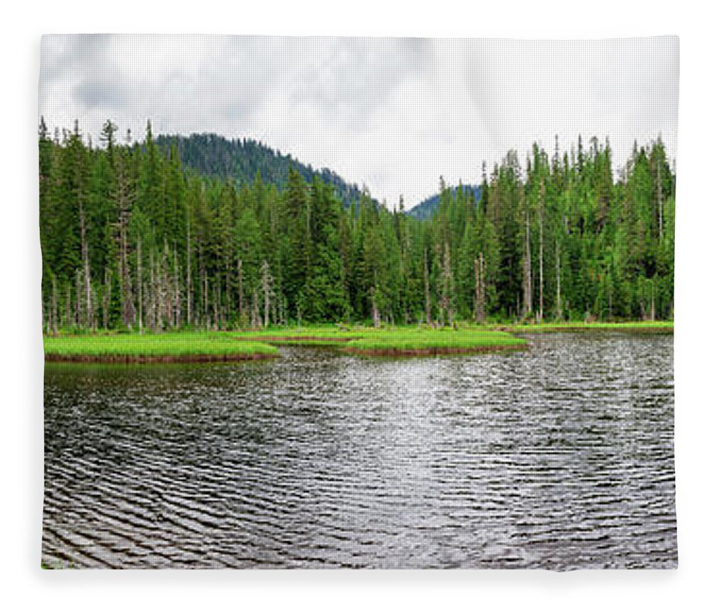 Healthy Fleece Blanket featuring the photograph Beaver Plant Lake by Pelo Blanco Photo