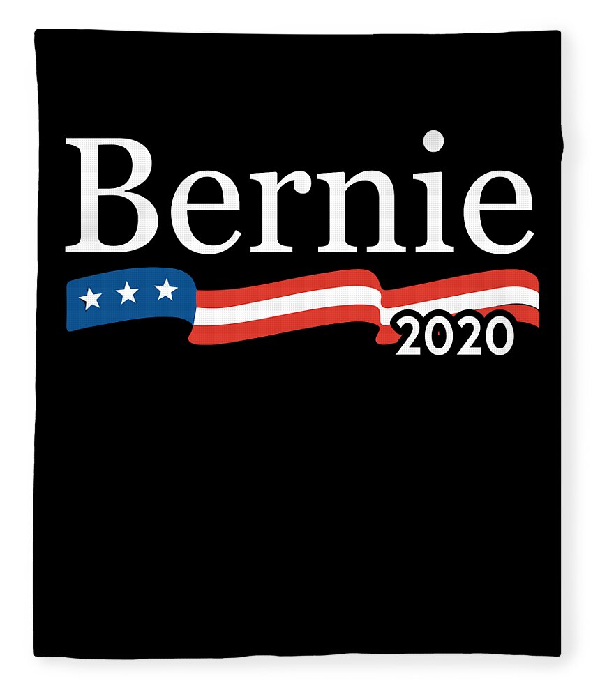 Bernie Sanders Fleece Blanket featuring the digital art Bernie For President 2020 by Flippin Sweet Gear