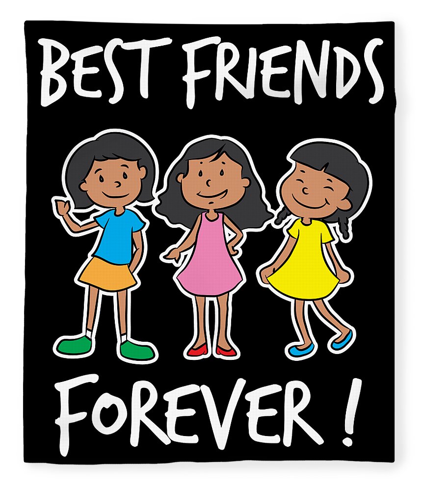 Best Friends of Three Best Friends Forever Girl Squad Gift Fleece ...