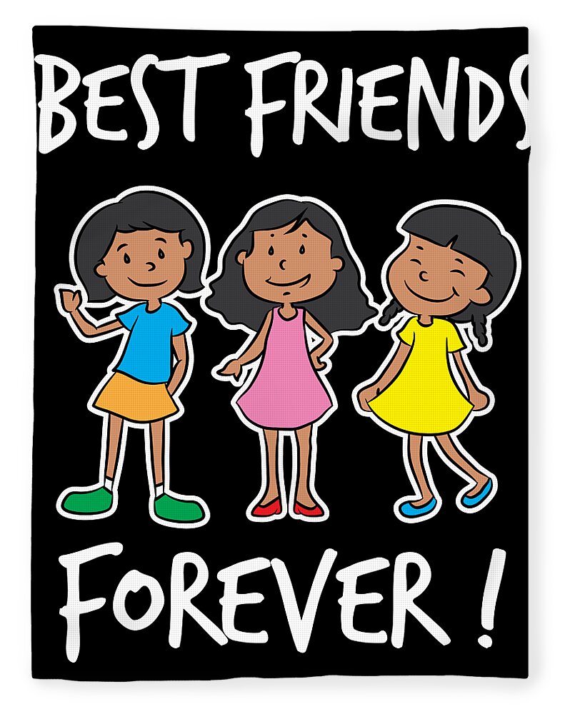 Best Friends of Three Best Friends Forever Girl Squad Gift Fleece ...