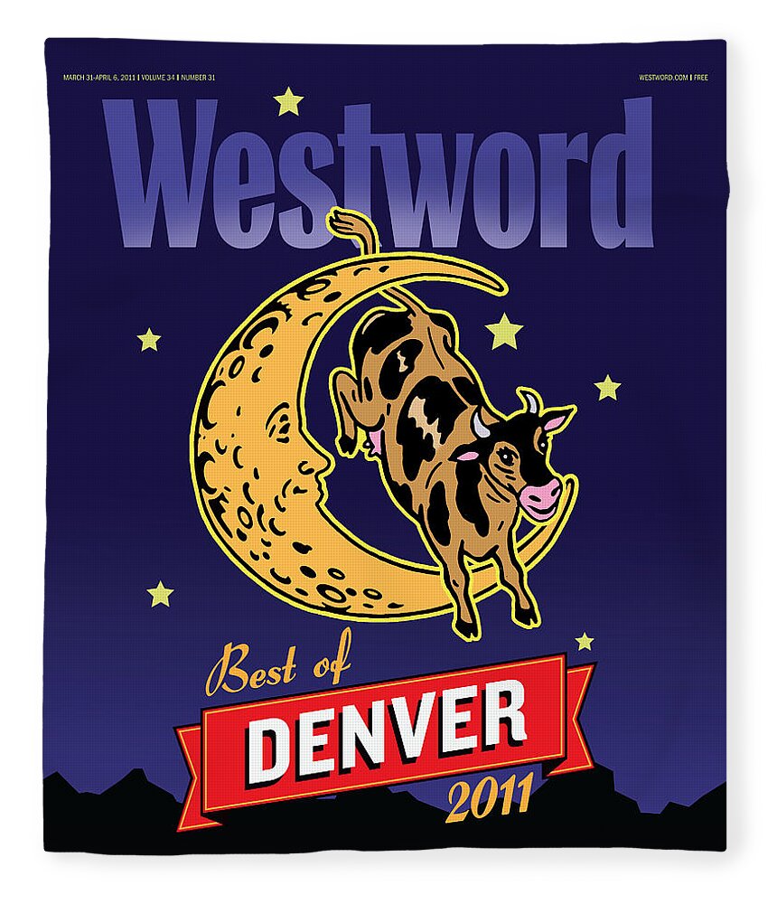 Westword Fleece Blanket featuring the digital art Best of Denver 2011 by Westword