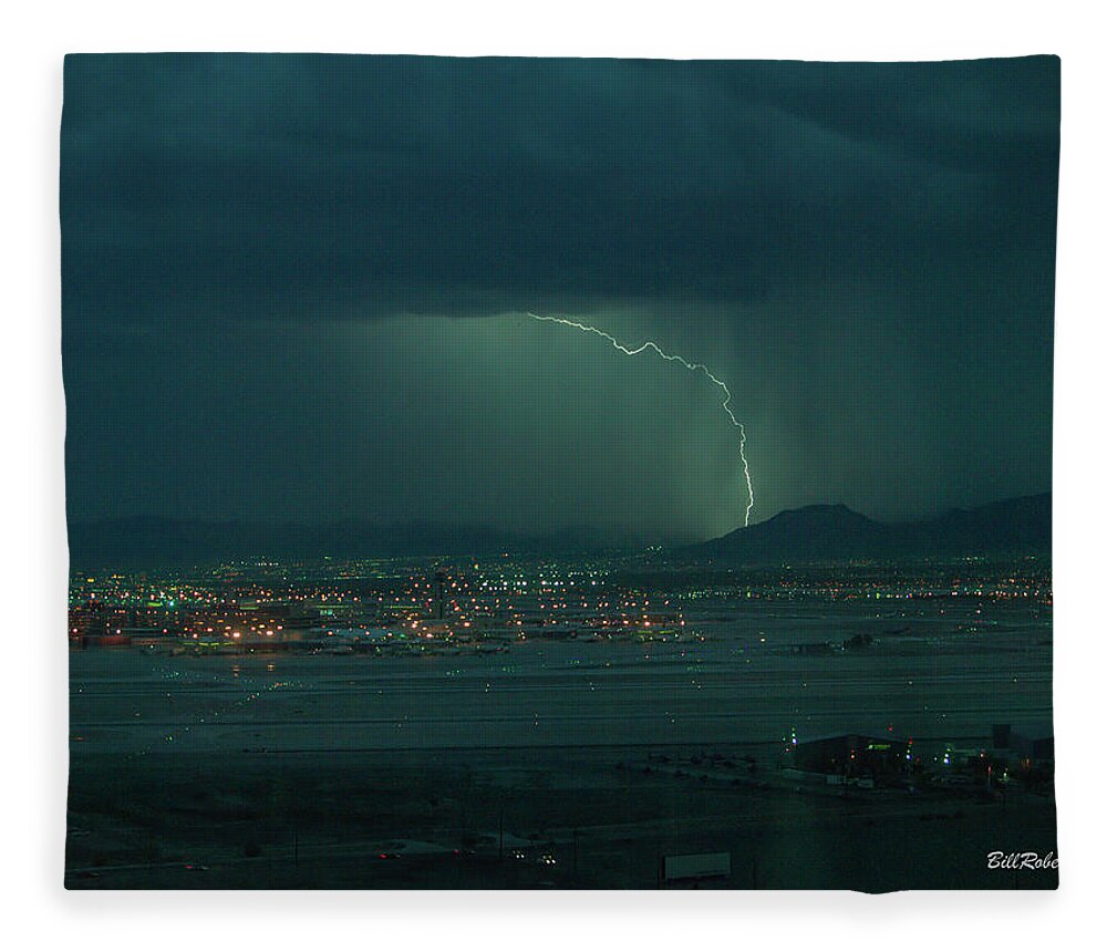 Nature Fleece Blanket featuring the photograph Big Strike In Vegas by Bill Roberts