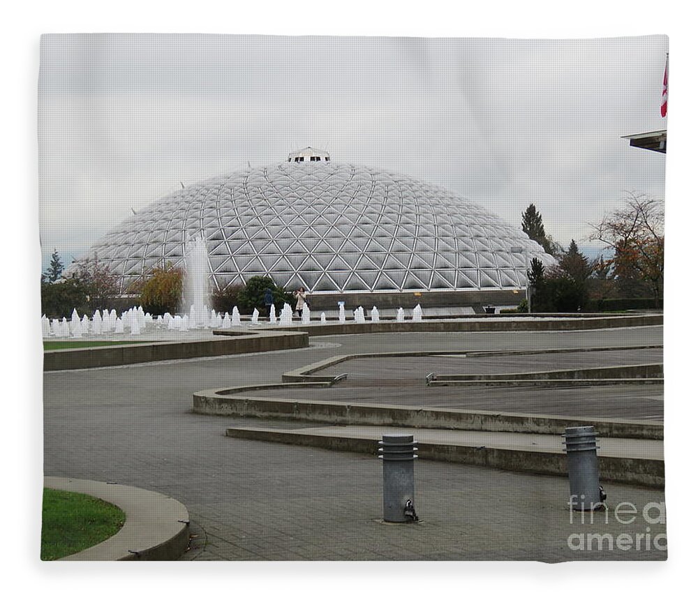 Fall Fleece Blanket featuring the photograph Bloedel Conservatory by Mary Mikawoz