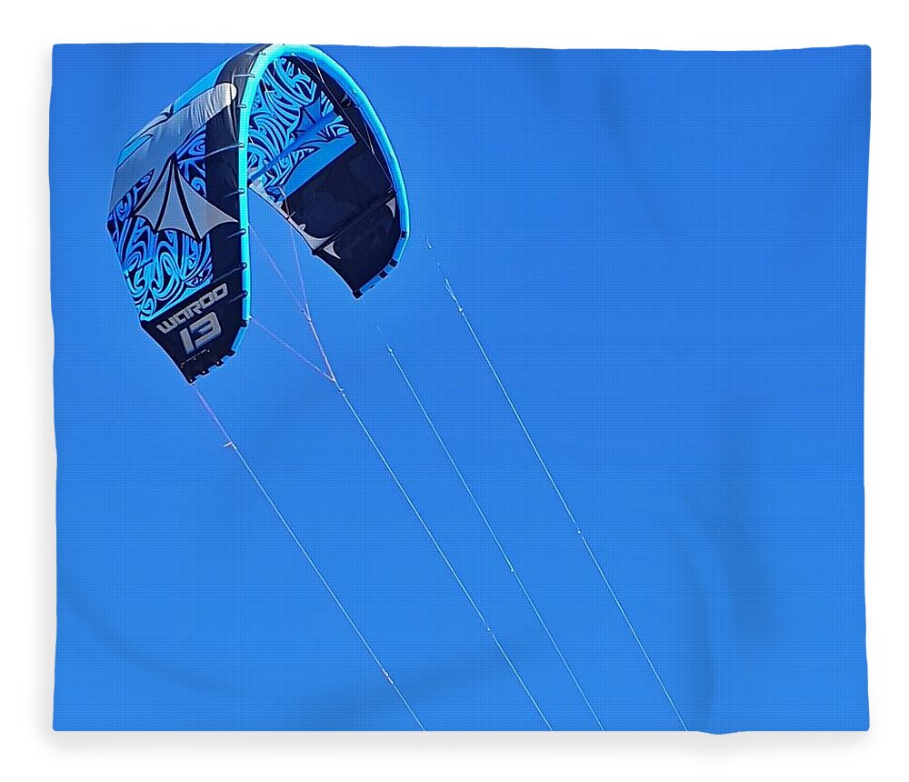 Kite Fleece Blanket featuring the photograph Blowin in the Wind by Andrea Whitaker