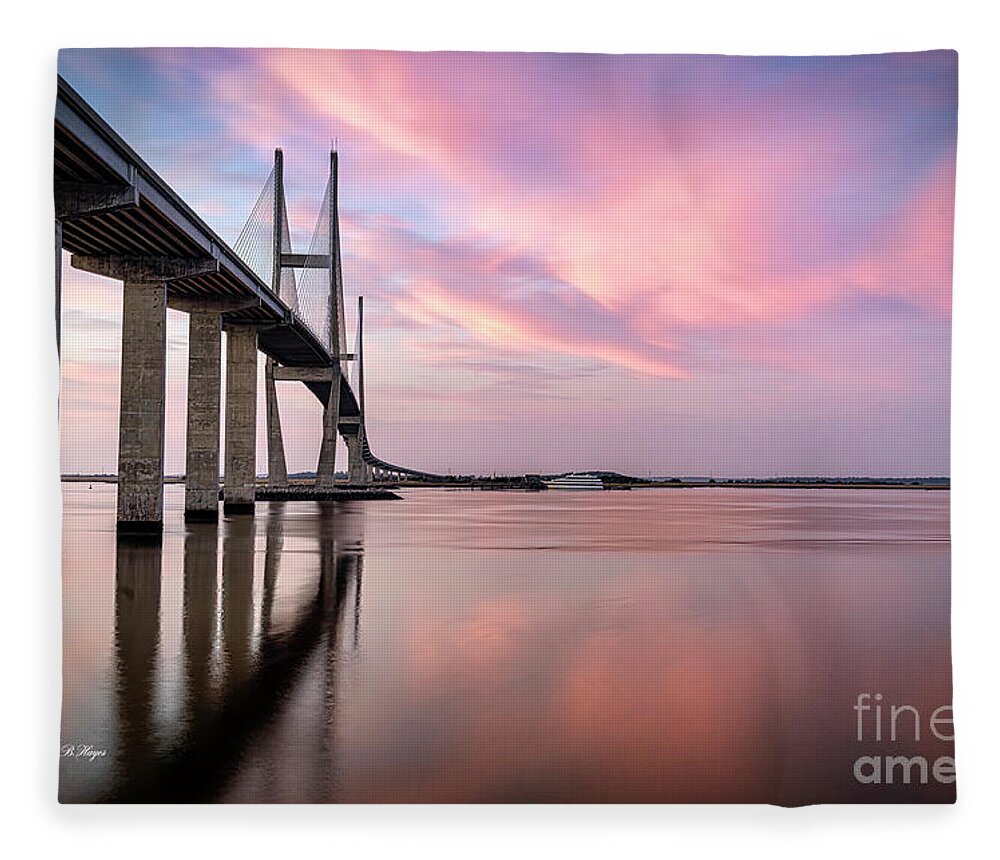 Sunsets Fleece Blanket featuring the photograph Blue Hour Magic by DB Hayes