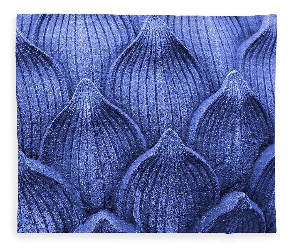 Pattern Fleece Blanket featuring the photograph Blue petals by Josu Ozkaritz