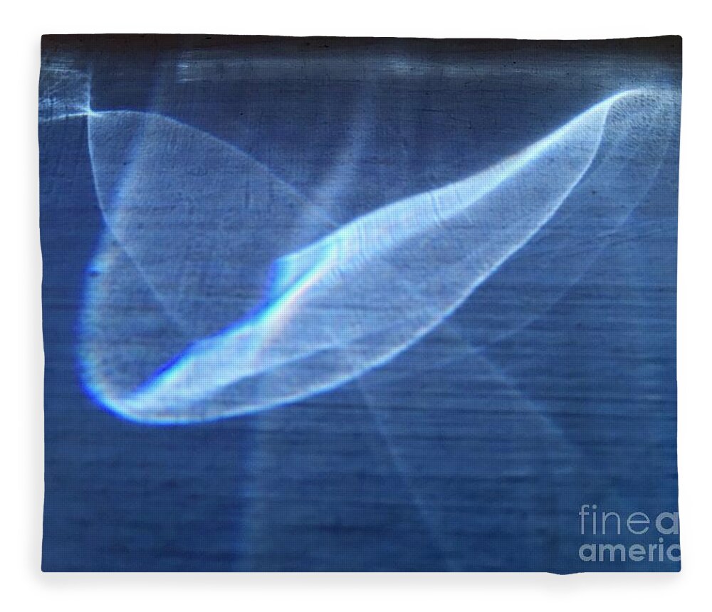 Blue Fleece Blanket featuring the photograph Blue Series 1-6 by J Doyne Miller