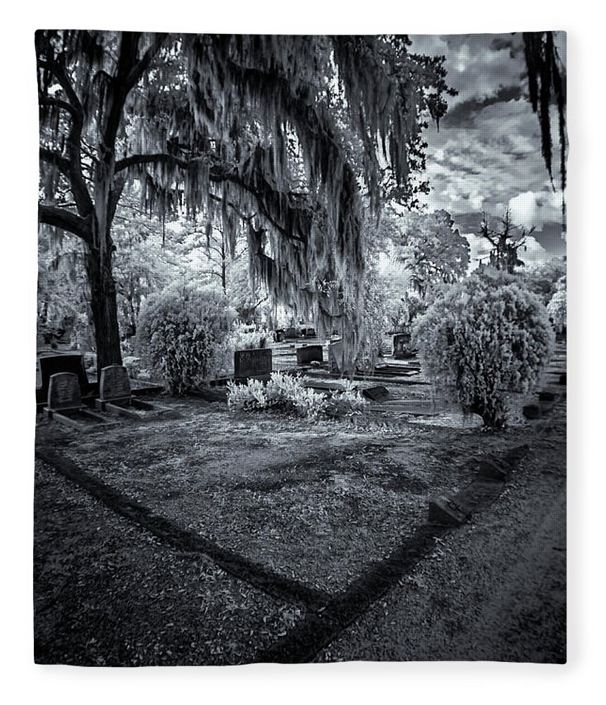 Marietta Georgia Fleece Blanket featuring the photograph Bonaventure Cemetery III by Tom Singleton