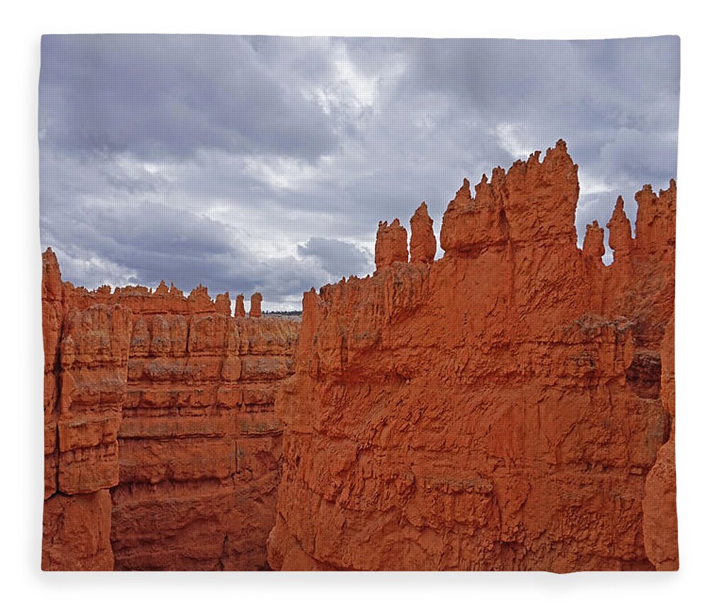 Bryce Canyon National Park Fleece Blanket featuring the photograph Bryce Canyon National Park - Castle by Yvonne Jasinski