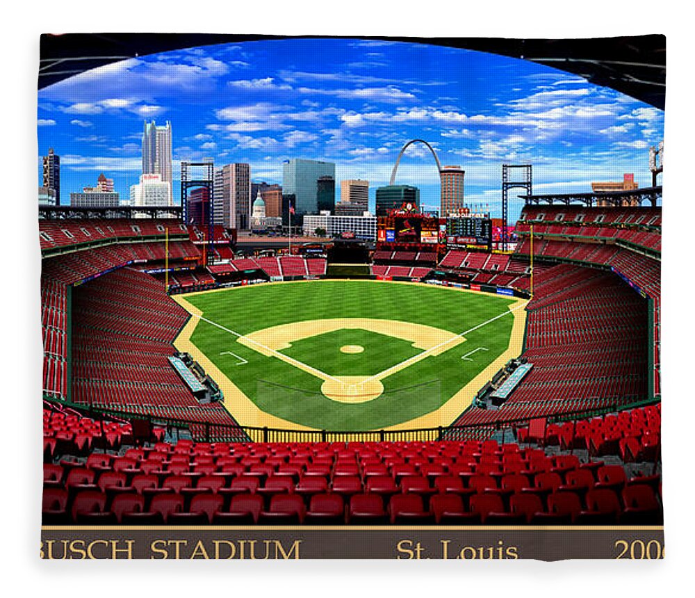 St. Louis Cardinals Park Stadium Throw Blanket
