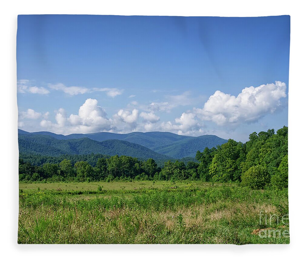 Tennessee Fleece Blanket featuring the photograph Cades Cove Landscape 3 by Phil Perkins