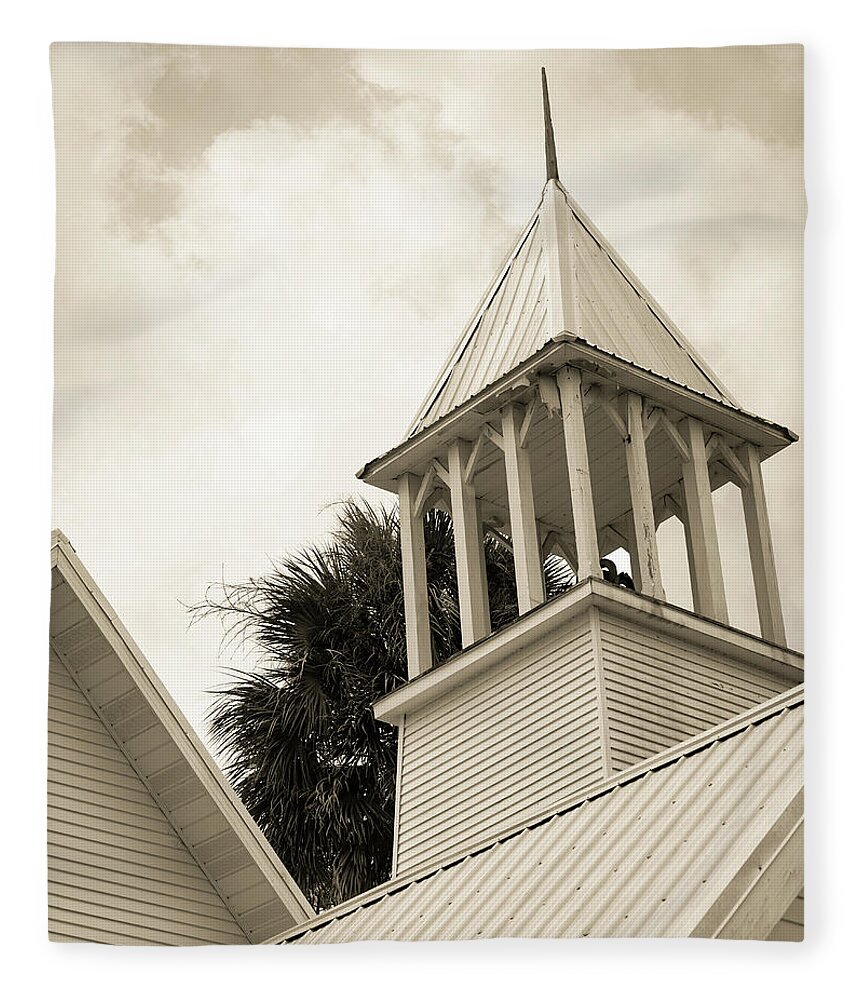 Church Fleece Blanket featuring the photograph Call to the Faithful by M Kathleen Warren