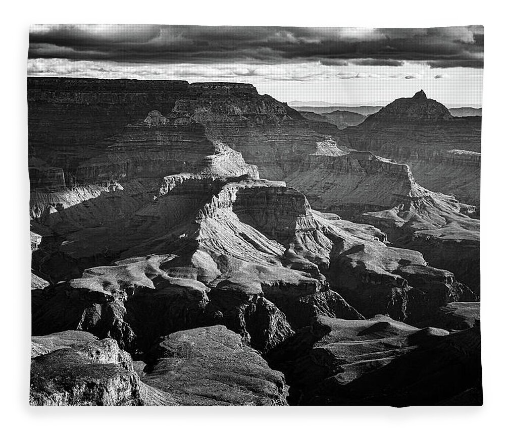 Grand Canyon Fleece Blanket featuring the photograph Canyon Light by Susie Loechler
