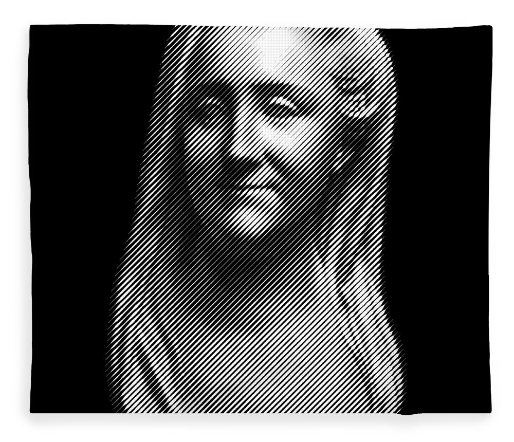 Catherine Fleece Blanket featuring the digital art Catherine the great, Empress of Russia by Cu Biz