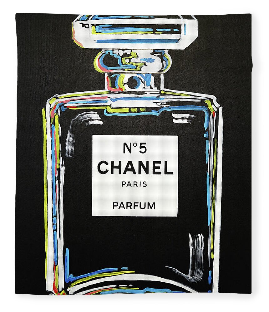 Chanel Black Fleece Blanket by James Hudek - Pixels