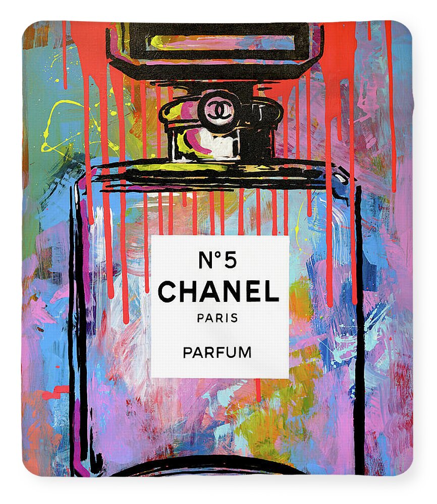 Chanel Urban Pop Art Fleece Blanket by James Hudek - Pixels